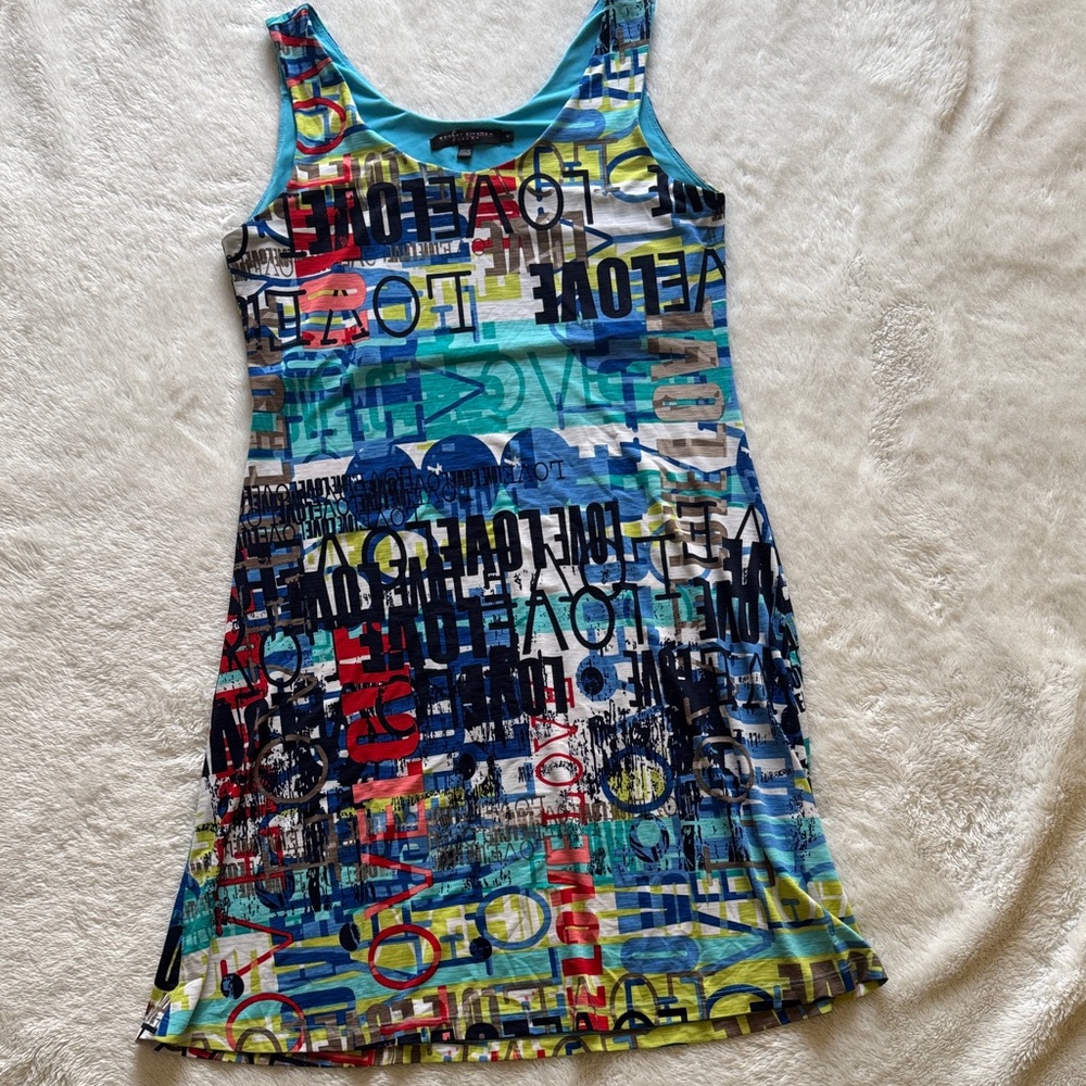 Colorful Graphic Print Dress